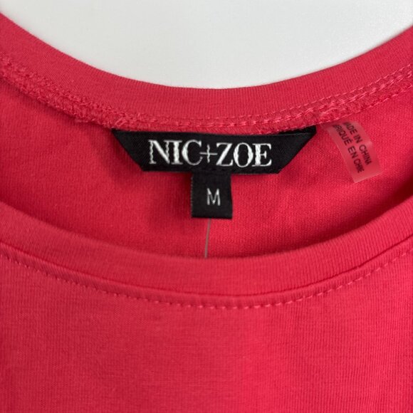 NIC + ZOE Women's Scoop Neck Tank Top Watermelon Cotton Spandex Medium NWT - Picture 2 of 6